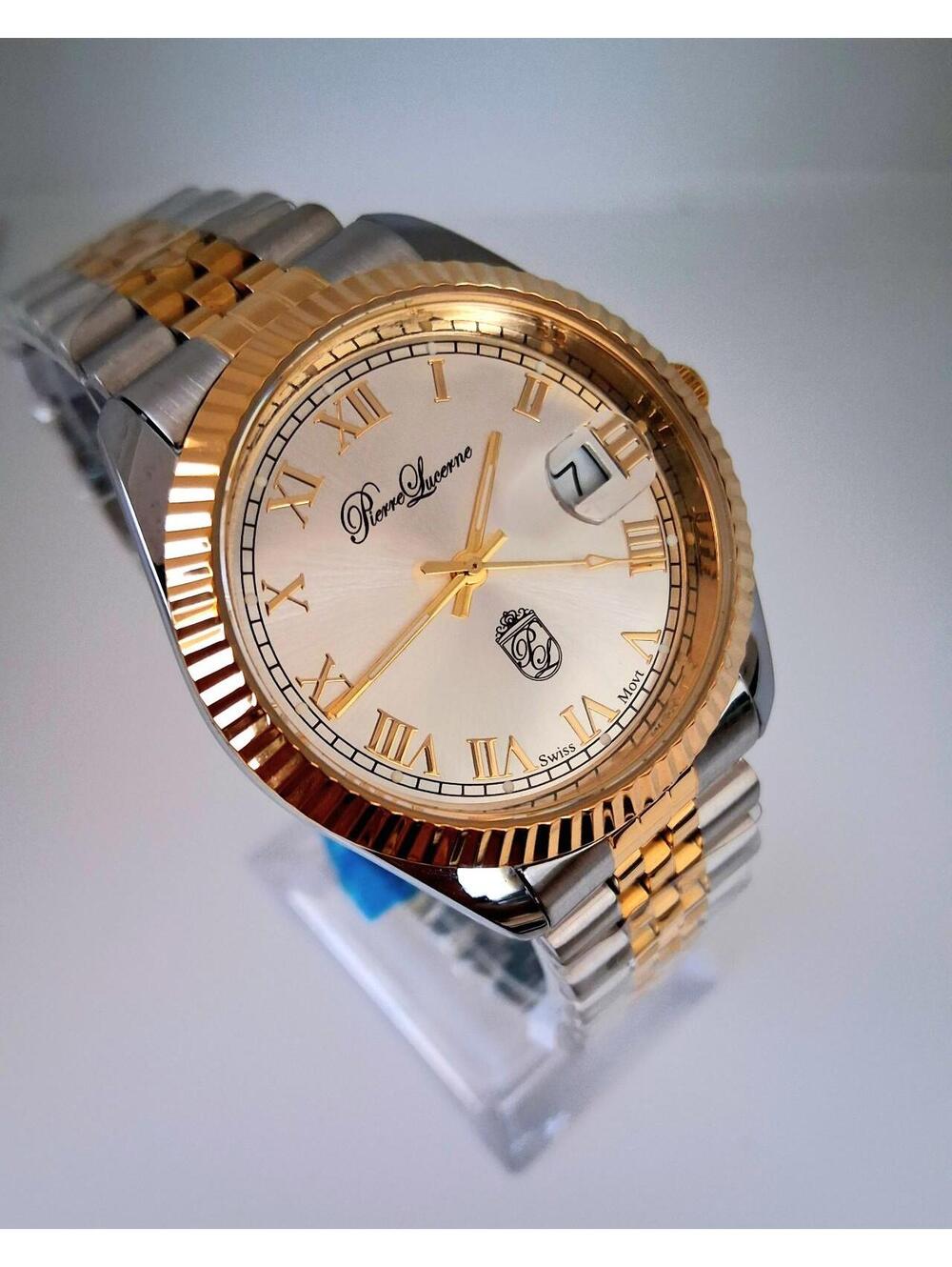 NEW Pierre Lucerne Jubilee President Date Just Men's Watch
